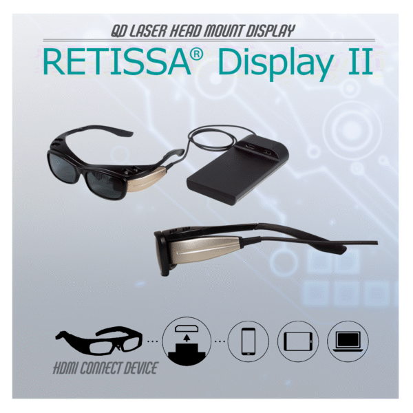 QD レーザー 網膜投影ヘッドマウントディスプレイ V1 RETISSA Display II